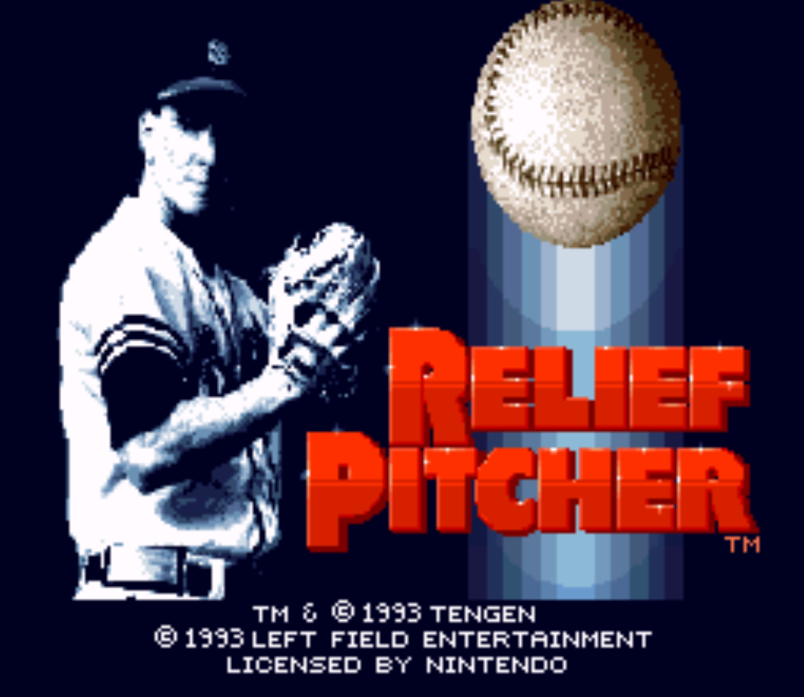 Relief Pitcher Title Screen